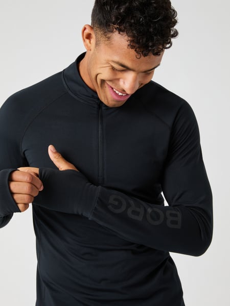 Björn Borg Borg Midlayer Half Zip Sort, XXL