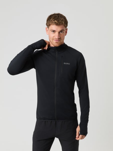 Björn Borg Borg Running Mid Layer Hood Sort, L