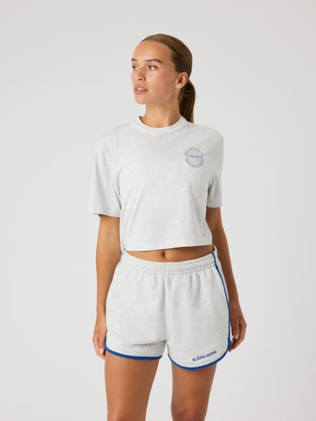 Björn Borg Studio Oversized Cropped T-shirt Grå, XL