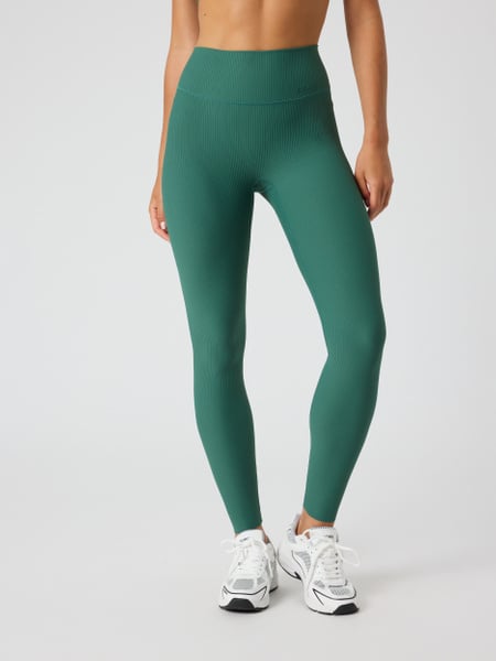 Björn Borg Studio Ribbed Tights Grøn, XL