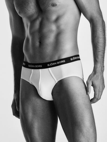 Björn Borg Cotton Stretch Briefs 3-pack Hvid, L
