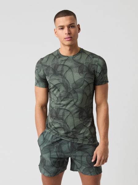 Björn Borg Ace Printed T-shirt Grøn, L