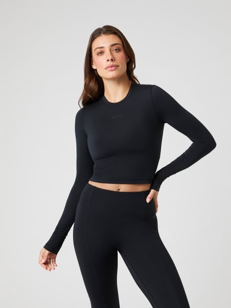 Björn Borg Studio Soft Cropped Longsleeve Sort, S