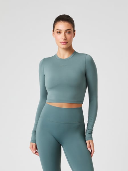 Björn Borg Studio Soft Cropped Longsleeve Grøn, S