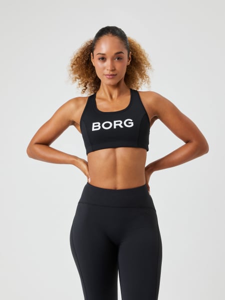 Björn Borg Borg Mid Support Sports Bra Sort, S