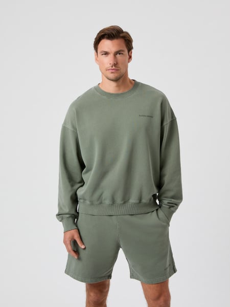 Björn Borg Borg Oversized Washed Sweatshirt Grøn, XL