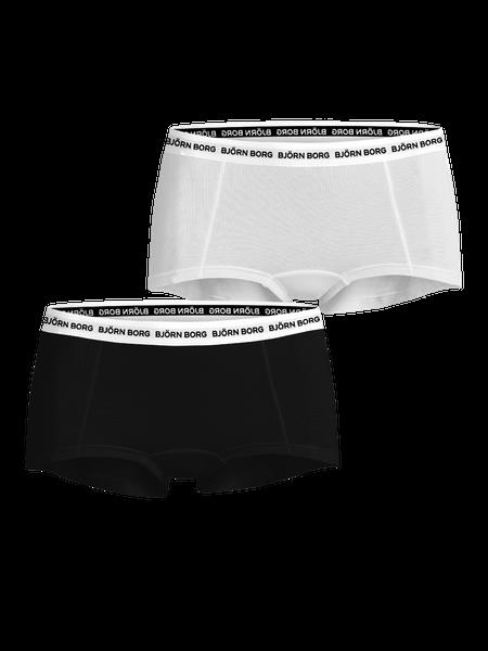 Björn Borg Core Logo Minishorts 2-pack Sort, XL