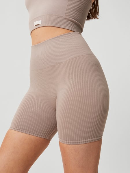 Björn Borg Studio Seamless Rib Shorts Beige, M