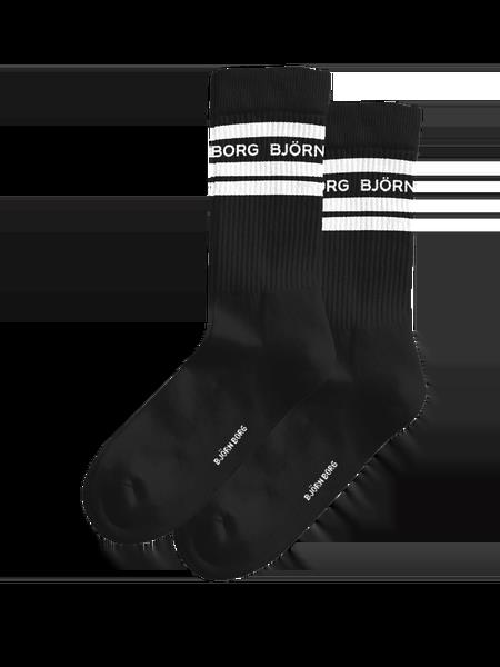 Björn Borg Classic Crew Socks 2-pack Sort, 36-40