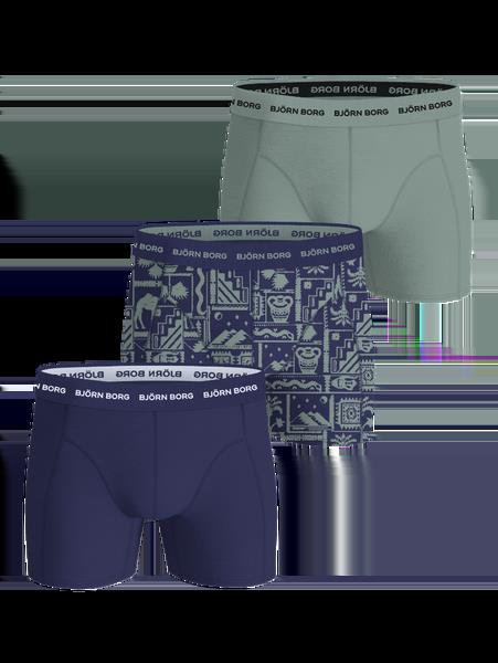 Björn Borg Cotton Stretch Boxers 3-pack Grå, XL