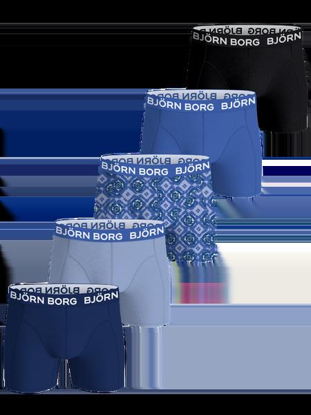 Björn Borg Cotton Stretch Boxers 5-pack Sort, L