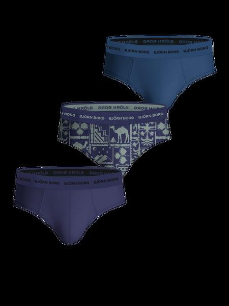 Björn Borg Cotton Stretch Briefs 3-pack Blå, L