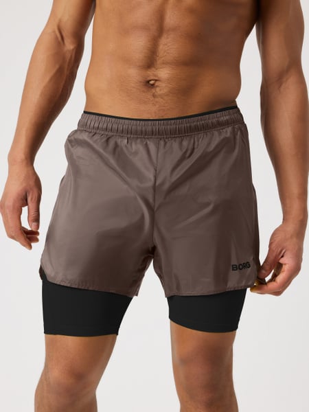 Björn Borg Borg Performance Shorts 2 In 1 Brun, L