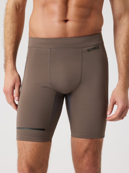 Björn Borg Borg Running Short Tights Brun, XXL