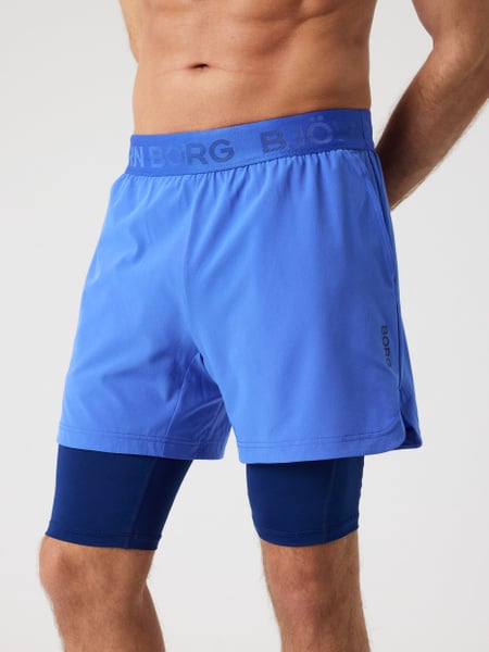Björn Borg Borg 2 In 1 Shorts Blå, XXL