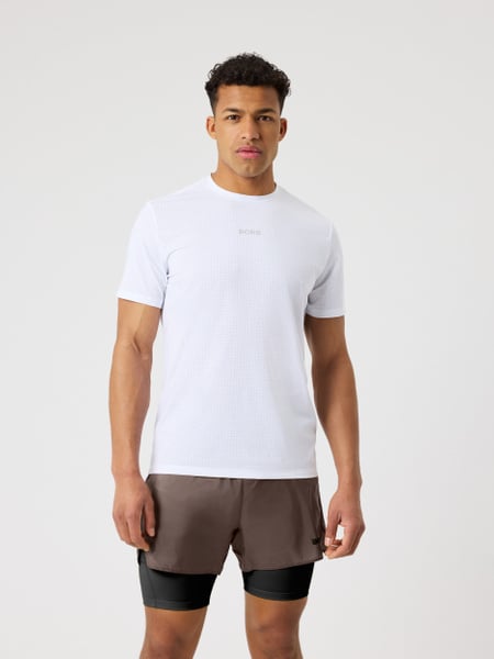 Björn Borg Borg Running Perforated T-shirt Hvid, L