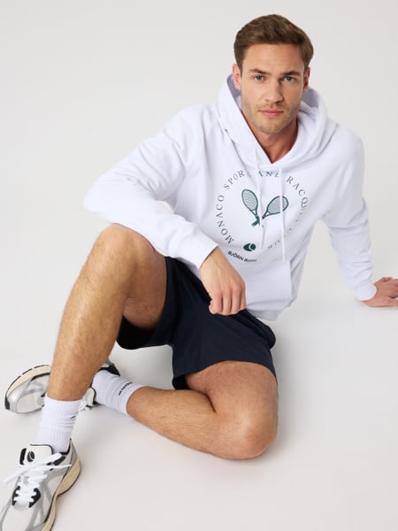 Björn Borg Borg Classic Print Hoodie Hvid, S