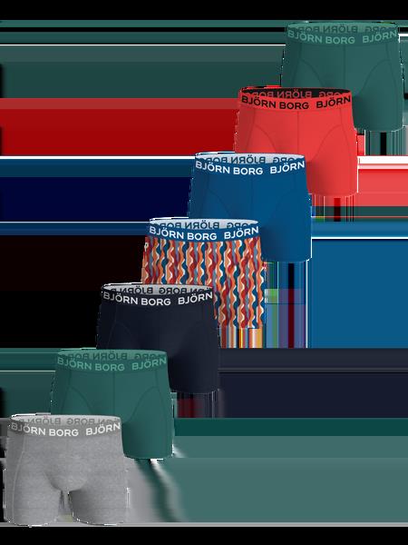 Björn Borg Cotton Stretch Boxers 7-pack Blå, 170