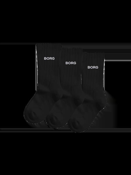 Björn Borg Essential Crew Socks 3-pack Sort, 31-35