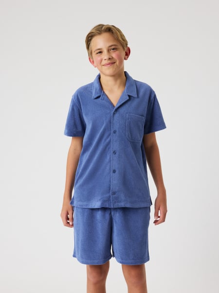 Björn Borg Borg Toweling Pool Shirt Blå, 134-140