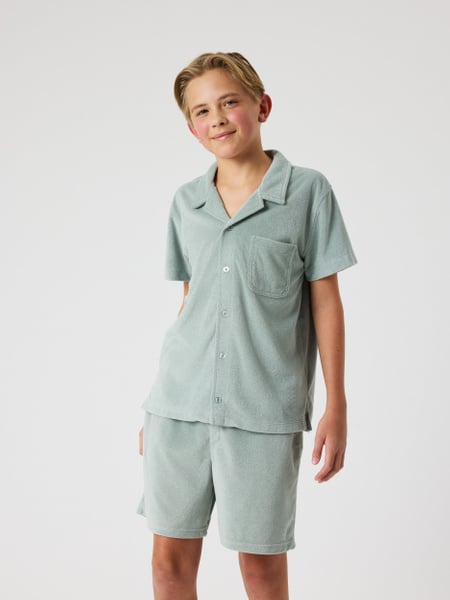 Björn Borg Borg Toweling Pool Shirt Grøn, 146-152