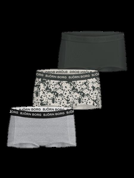 Björn Borg Cotton Stretch Boxers Shorts 3-pack Grøn, 158-164