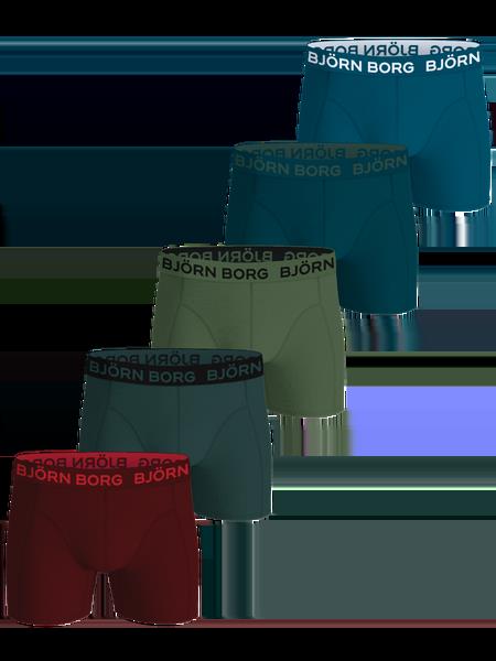 Björn Borg Cotton Stretch Boxers 5-pack Blå, 134-140