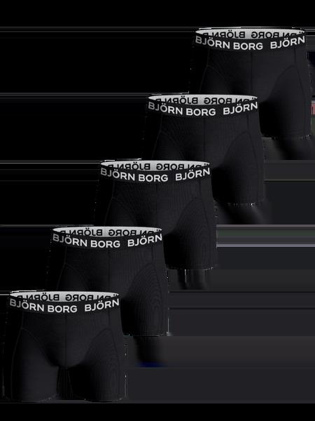 Björn Borg Cotton Stretch Boxers 5-pack Sort, 170