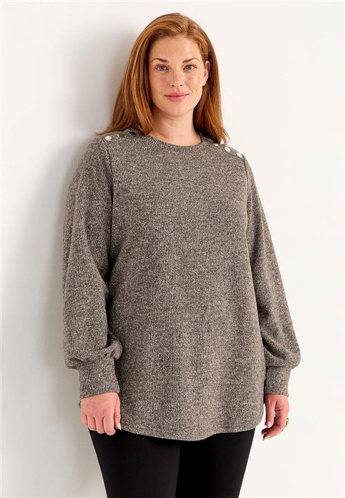 Cellbes of Sweden Blød jerseytrøje med knapper Beata
