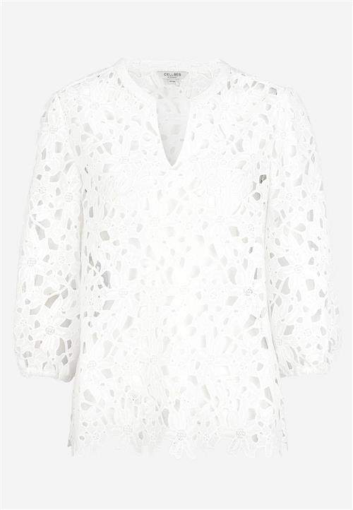 Cellbes of Sweden Blondebluse med et blomstermønster