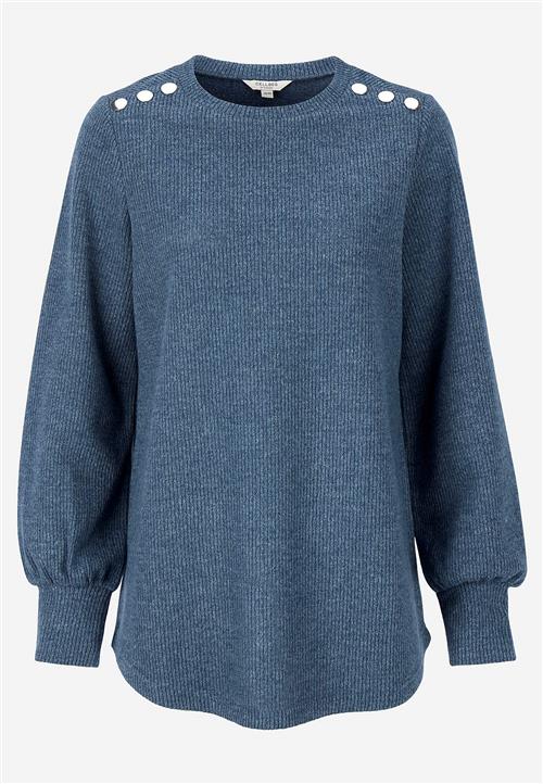 Cellbes of Sweden Blød jerseytrøje med knapper Beata