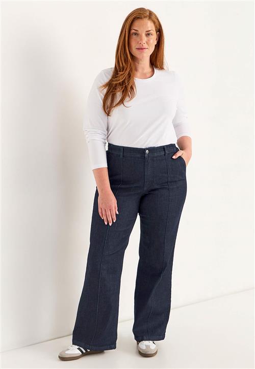 Cellbes of Sweden Brede jeans med syede pressefolder - to længder Mia