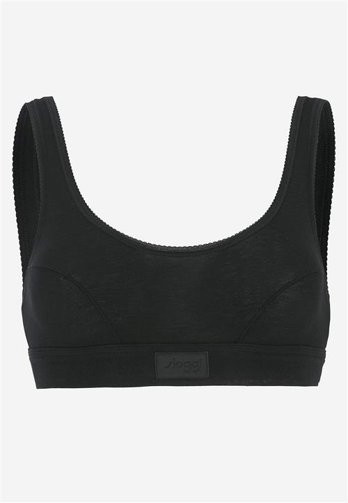 Sloggi Blød BH-top i bomuld Double comfort
