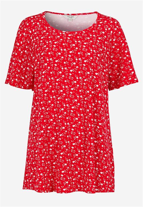 Cellbes of Sweden Jerseytunika med et blomstermønster