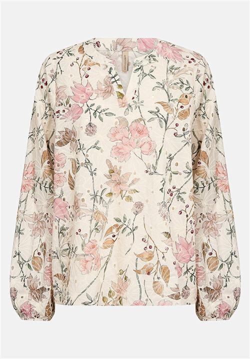 Soyaconcept Vævet bluse med broderi