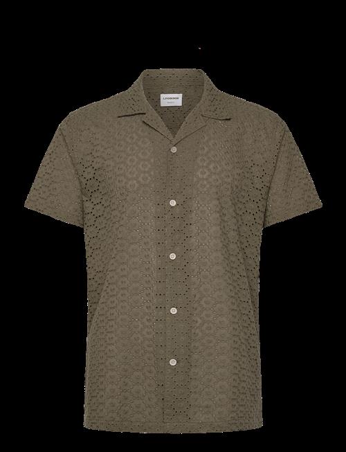 Lindbergh | Embroidery Cotton Shirt S/S | M