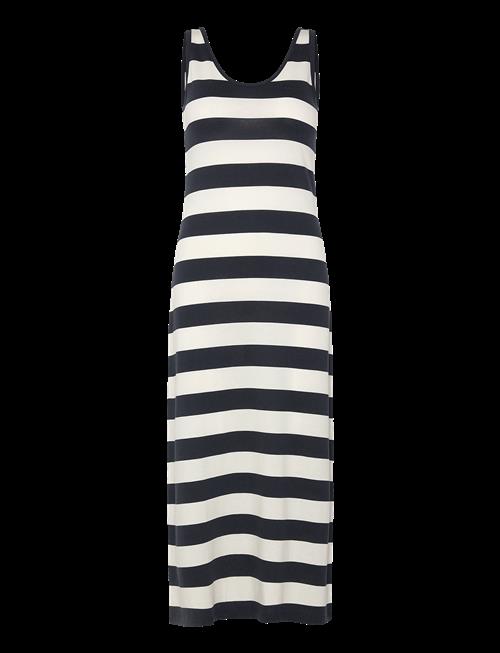 Gant | Striped Fluid Midi Jersey Dress | L