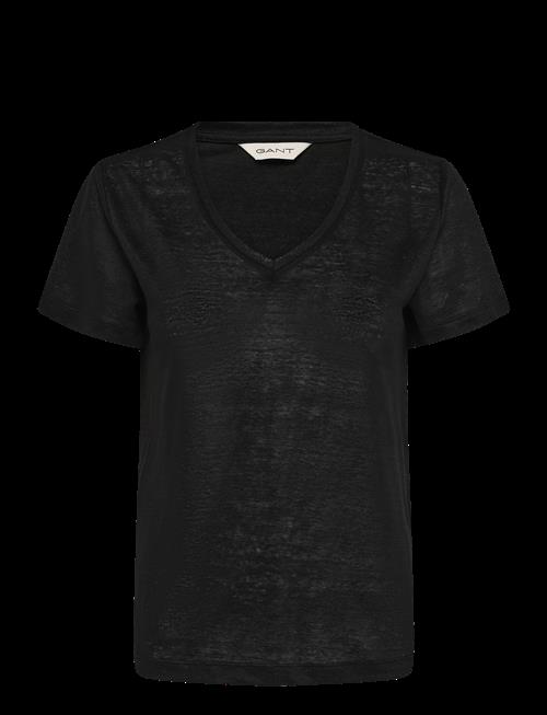 Gant | Reg Linen V-Neck Ss T-Shirt | XS
