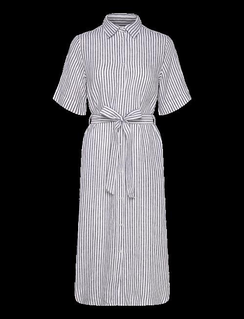 Gant | Reg Linen Striped Shirt Dress | 34