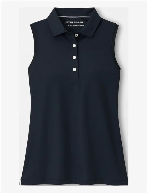 Peter Millar | Banded Sport Mesh Sleeveless Button Polo | M