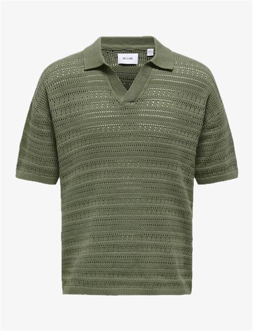 ONLY & SONS | Onsgrayson Ds 5 Chochet Polo Knit Noos | M