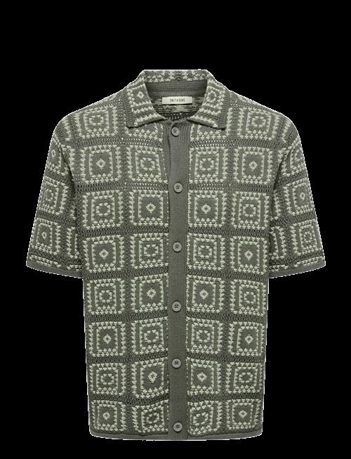 ONLY & SONS | Onsbart Rlx 5 Ss Shirt Knit Noos | XS