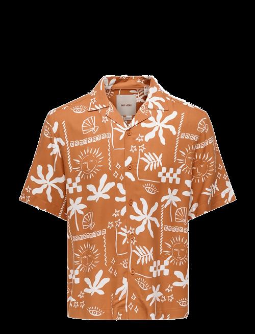 ONLY & SONS | Onsdash Life Reg Dig Aop Ss Resort Shirt | S