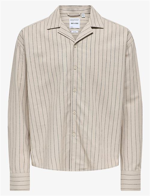 ONLY & SONS | Onsemilo Casual Linen Ls Shirt 0256 | XL