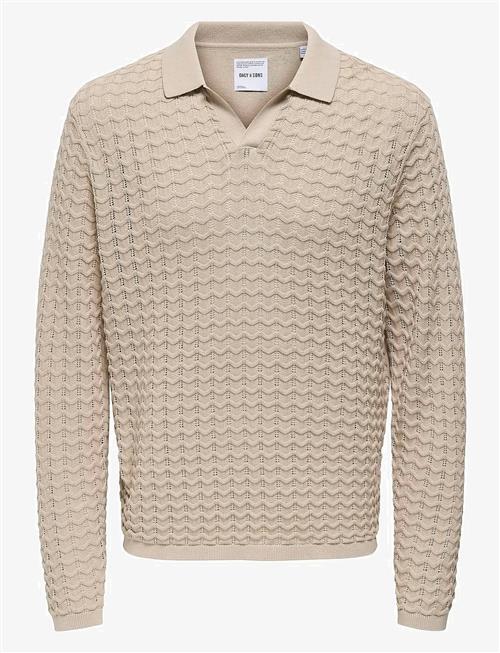 ONLY & SONS | Onsantonio Ls 12 Resort Crochet Polo | XL