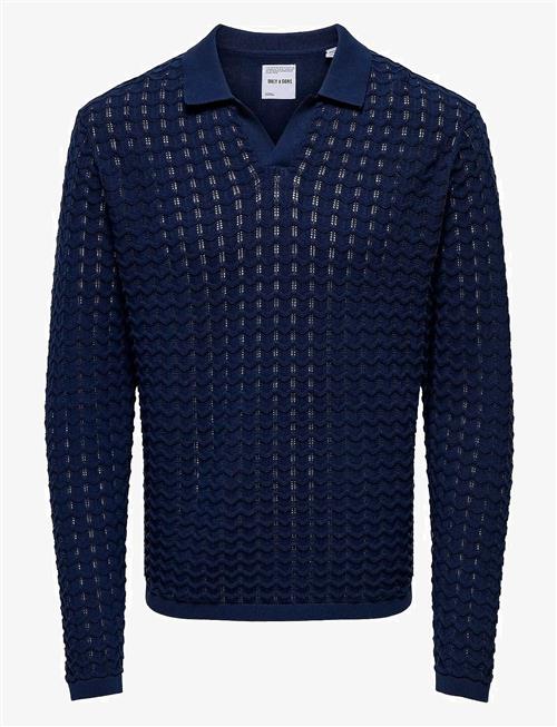 ONLY & SONS | Onsantonio Ls 12 Resort Crochet Polo | XL