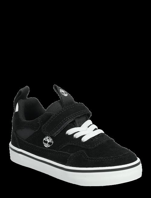 Timberland | Stone Jump Low Hook & Loop Sneaker Black Suede | 26