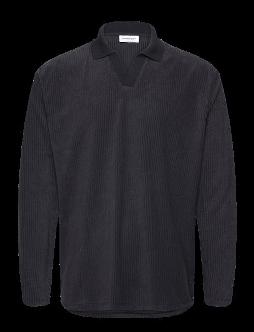 Lindbergh | V-Neck Jacquard Polo L/S | M