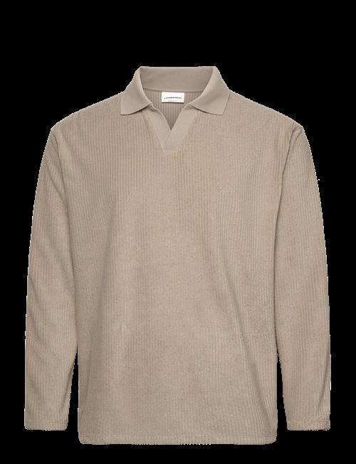 Lindbergh | V-Neck Jacquard Polo L/S | L