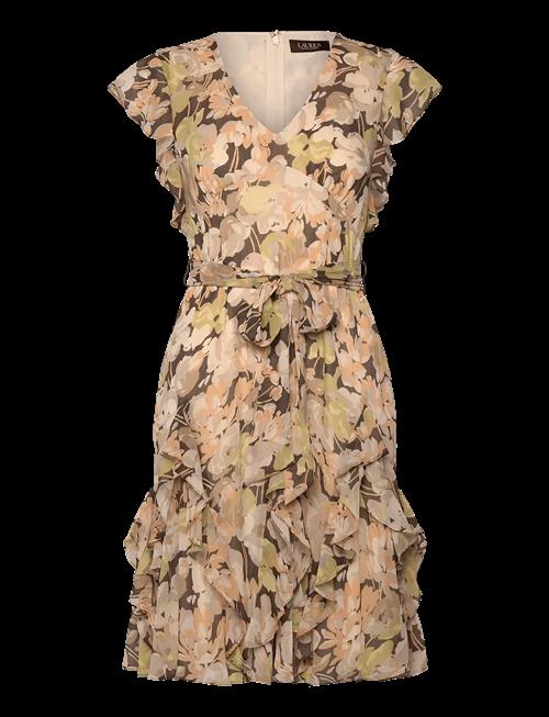 Lauren Ralph Lauren | Floral Ruffle-Trim Georgette Dress | 42